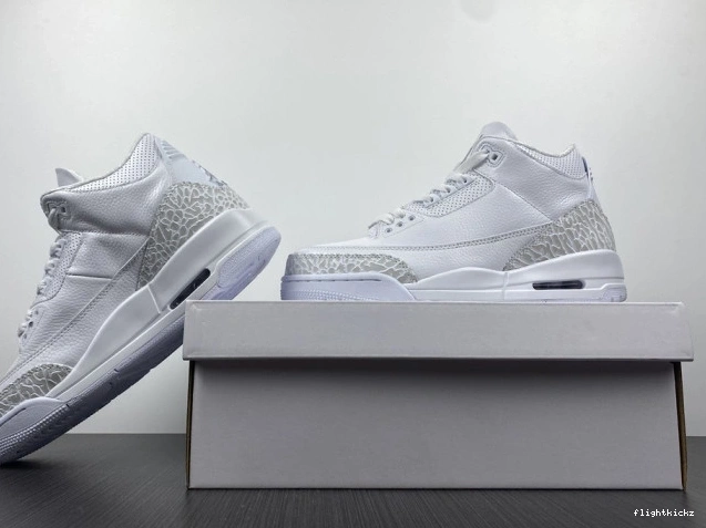 'Triple PS 429487-111 White' 3 Air Retro Jordan 0723